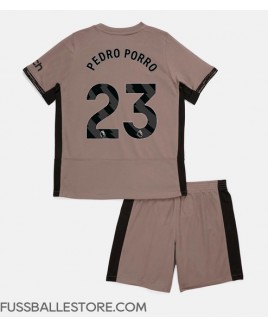 Günstige Tottenham Hotspur Pedro Porro #23 3rd trikot Kinder 2023-24 Kurzarm (+ Kurze Hosen)